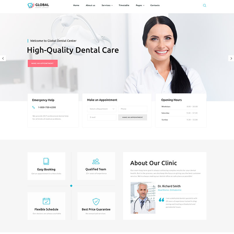 Κατασκευή Ιστοσελίδας για Οδοντιατρείο