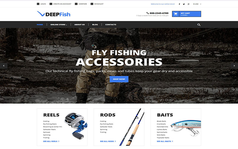 Σχεδίαση και κατασκευή online ηλεκτρονικών καταστημάτων Fishing 